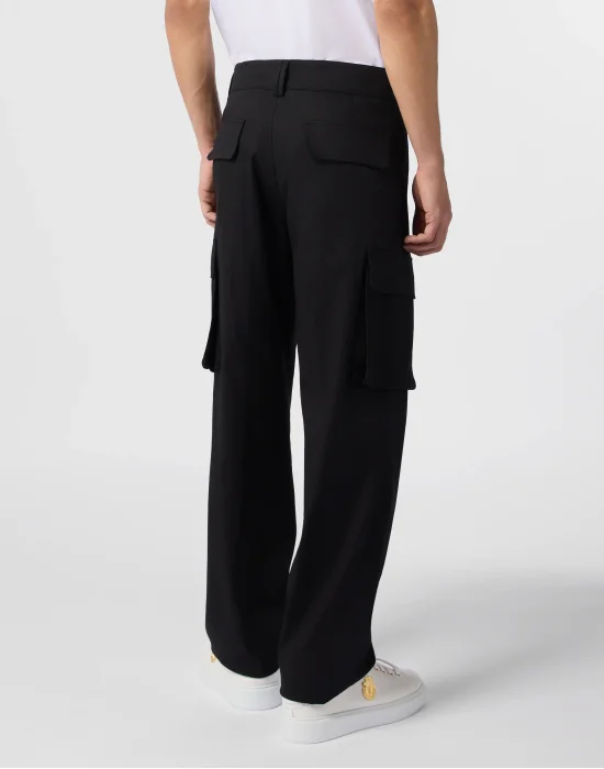 Gabardine Cargo Trousers