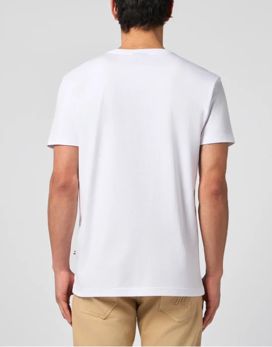 Round Neck T-Shirt Stripe Monogram
