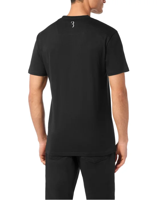 Embroidered Round Neck T-Shirt Crest