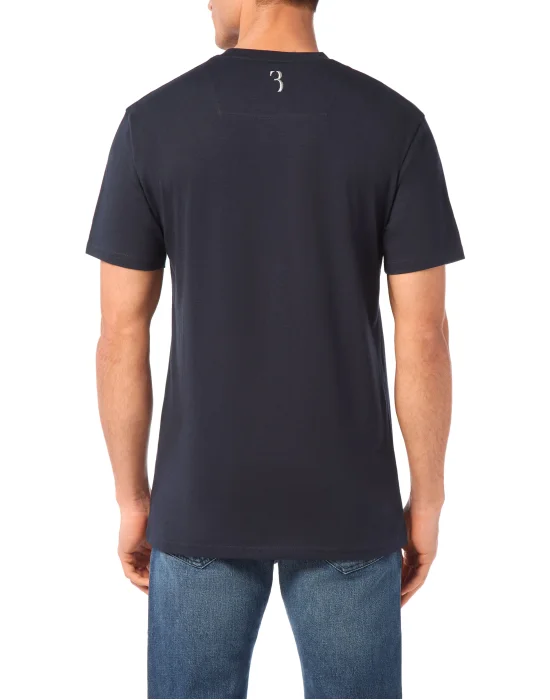 Embroidered Round Neck T-Shirt Crest