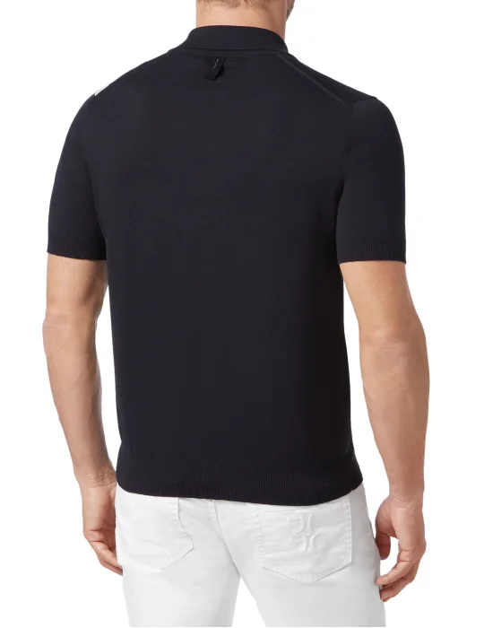 Pullover Polo-Neck SS Stripes
