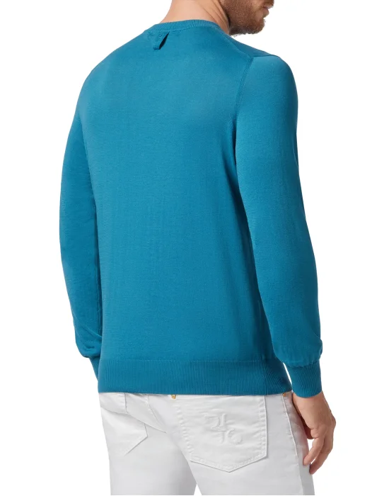 Pullover Round Neck LS Crest