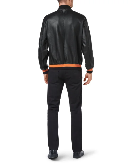 Leather Bomber Istitutional