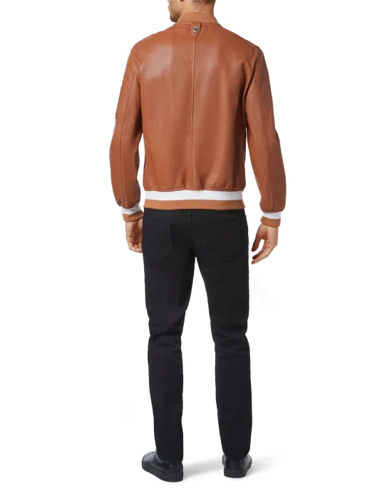 Leather Bomber Istitutional