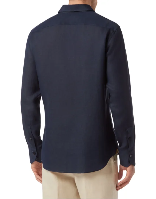 Linen Shirt Silver Cut LS