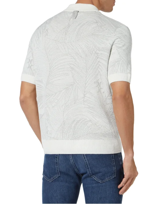Silk & Lino Zipped Polo Shirt SS