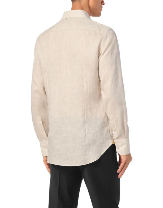 Linen Shirt Silver Cut LS