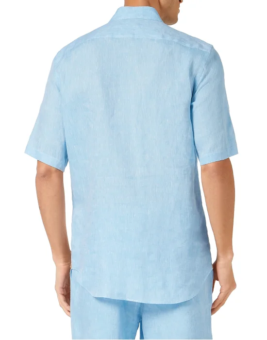 Linen Shirt Silver Cut LS
