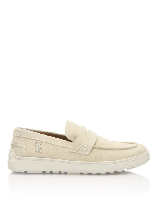 Rafia Suede Loafers