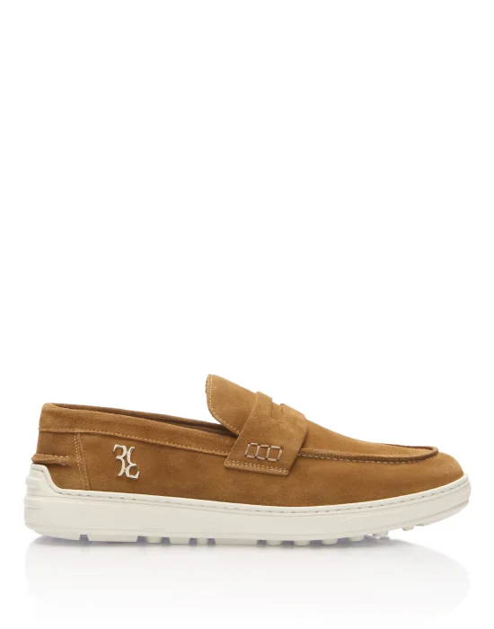 Rafia Suede Loafers