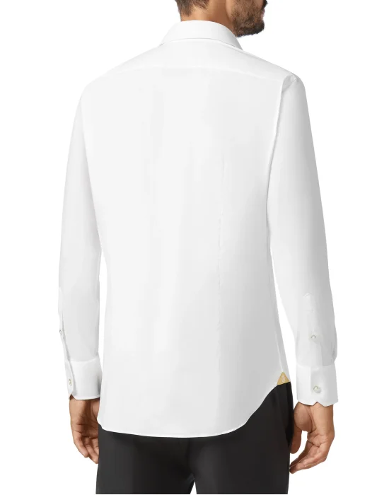 Shirt Silver Cut LS/Milano Crest