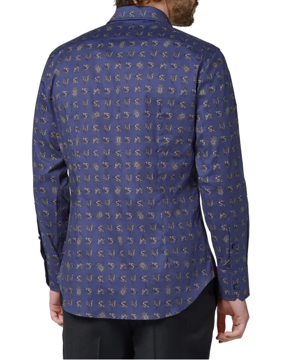 Shirt Silver Cut LS/Milano Horses