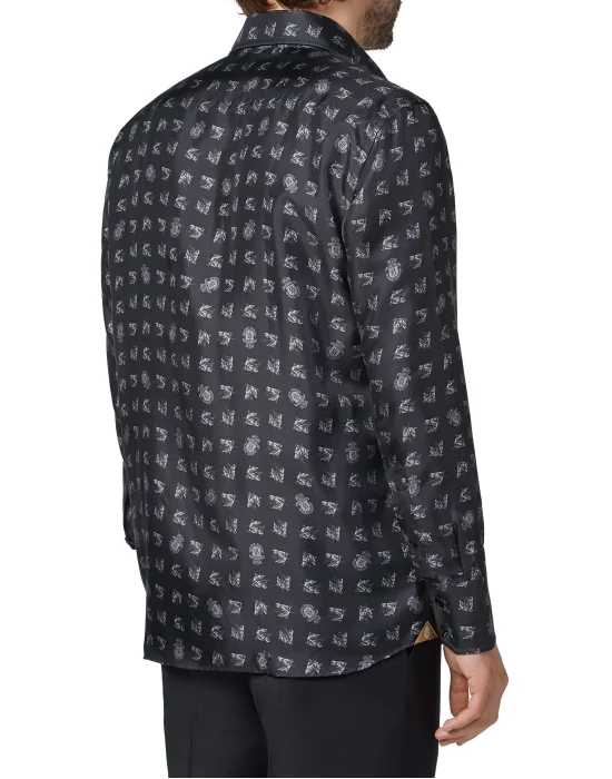Shirt Gold Cut LS/Milano Horses