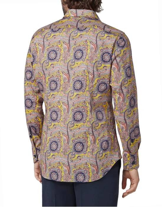 Shirt Silver Cut LS/Milano Paisley