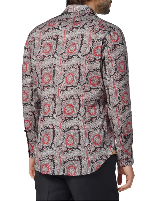 Shirt Silver Cut LS/Milano Paisley