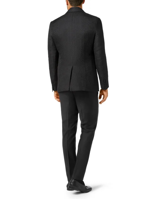 Blazer Tailored Fit Jacquard Animalier print