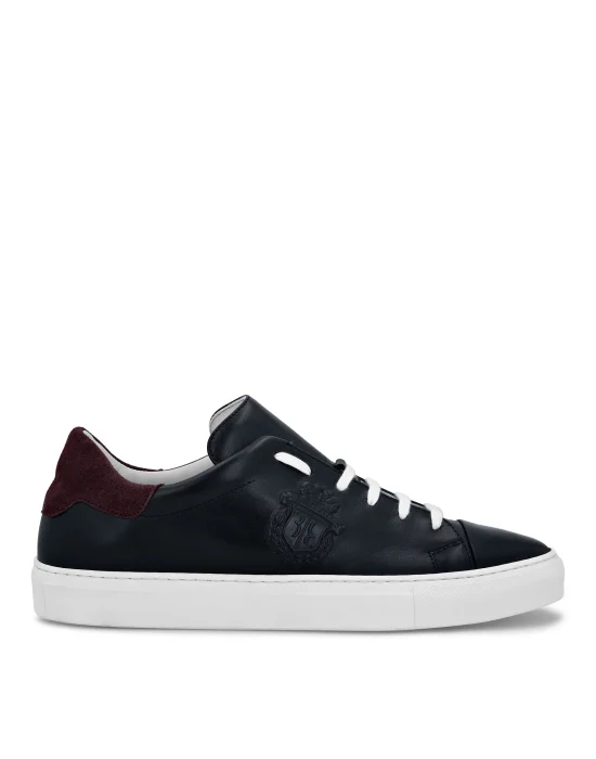 Leather Lo-Top Sneakers Crest