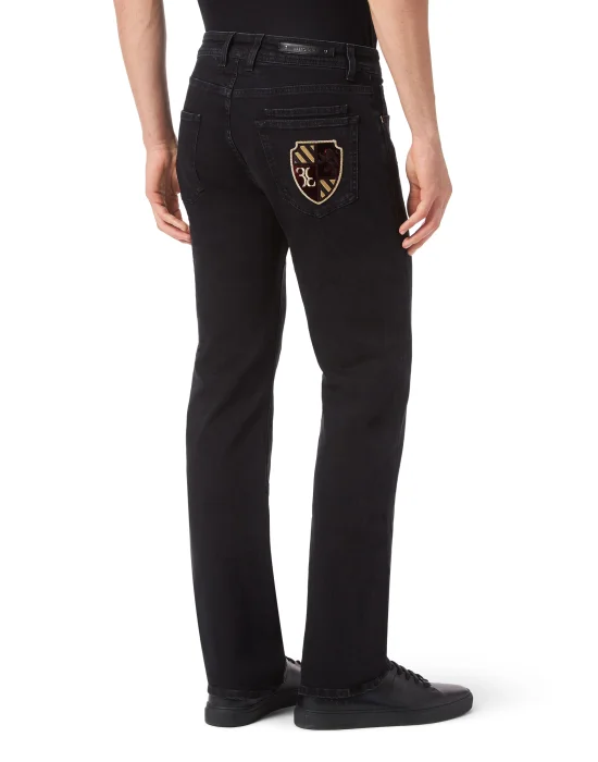 Denim Trousers Regular fit Patches