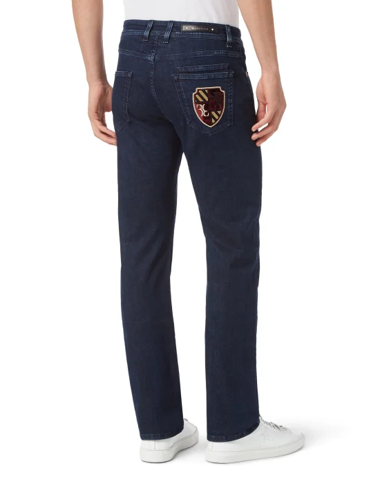 Denim Trousers Regular fit Patches