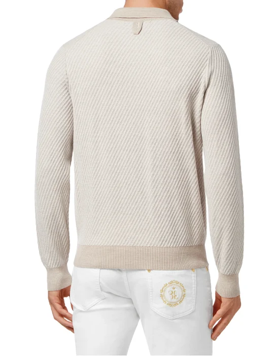 Pullover Round Neck LS Crest
