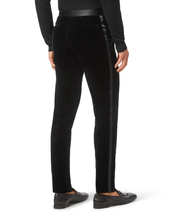 Velour Long Trousers Chinos fit