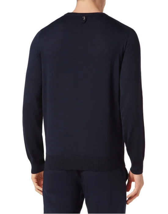 Wool Pullover Round Neck LS