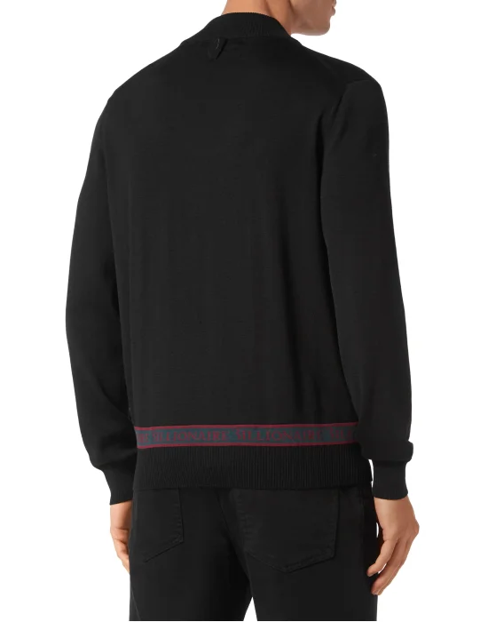 Wool and Silk Pullover full zip