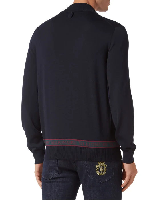 Wool and Silk Pullover full zip
