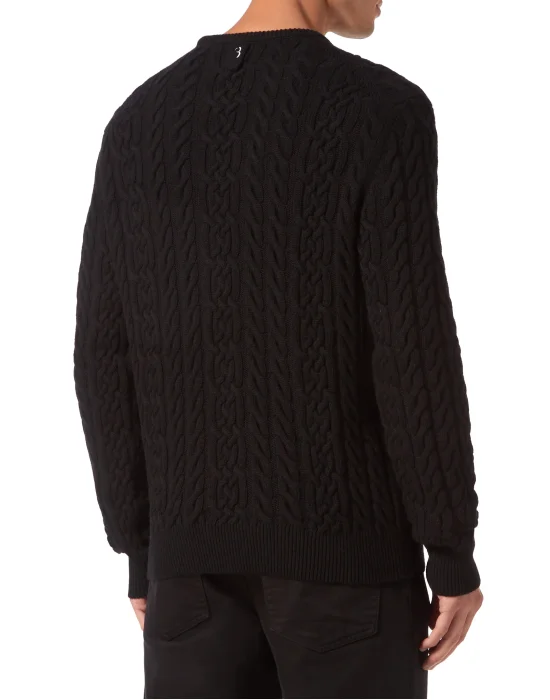 Wool Pullover Round Neck LS