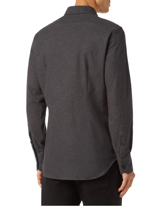 Flannel Shirt Silver Cut LS Slim Fit