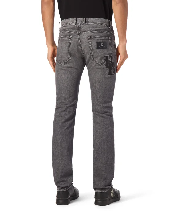 Super Straight Cut Denim Trousers