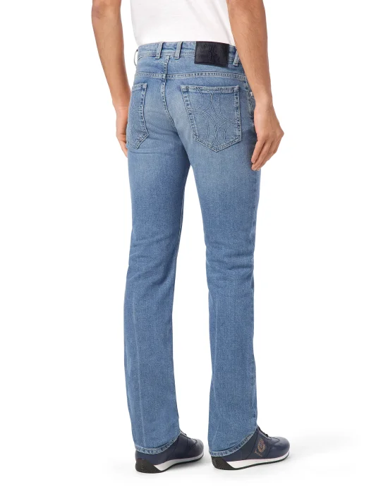 Regular Fit Denim Trousers