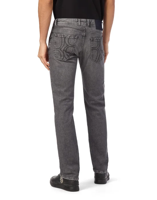 Regular Fit Denim Trousers