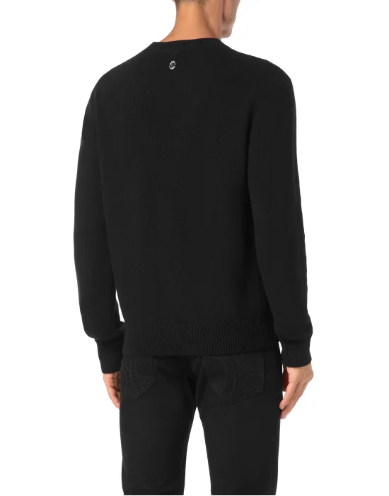 Merino Knit Pullover Round Neck LS