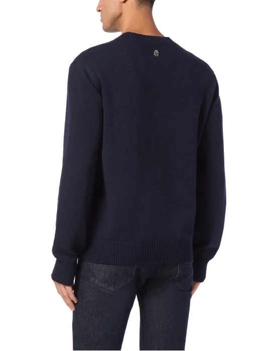Merino Knit Pullover Round Neck LS