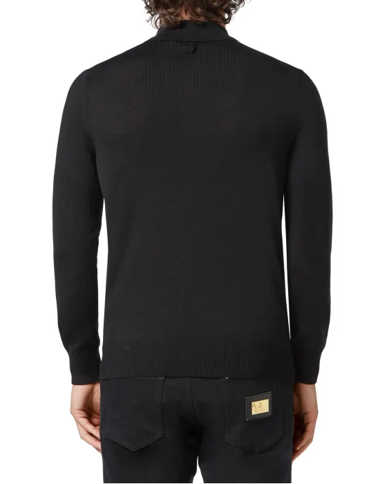 Pullover zip mock Crest
