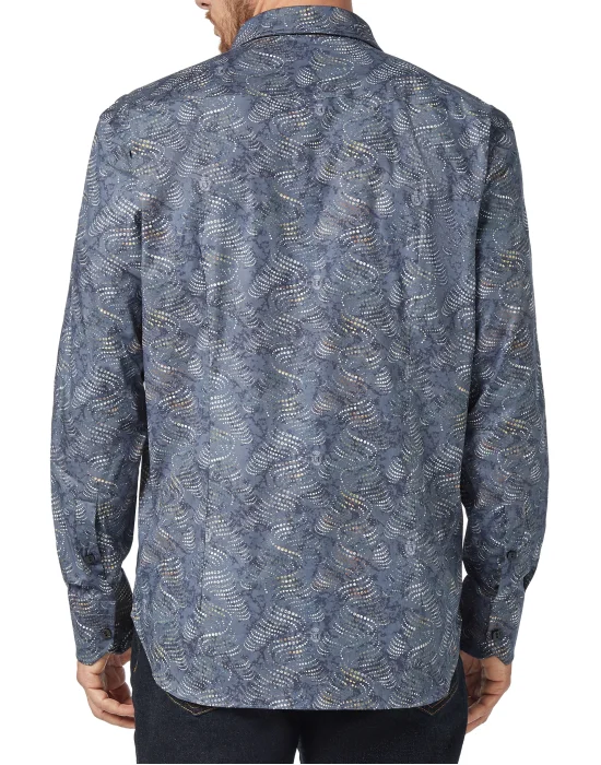 Shirt Gold Cut LS Milano/Multi Geometric