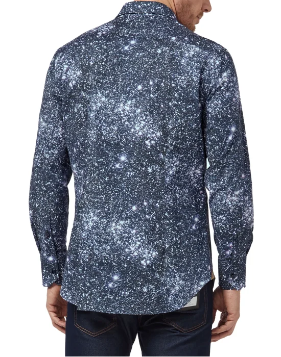 Shirt Silver Cut LS Crystal
