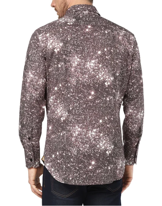 Shirt Silver Cut LS Crystal