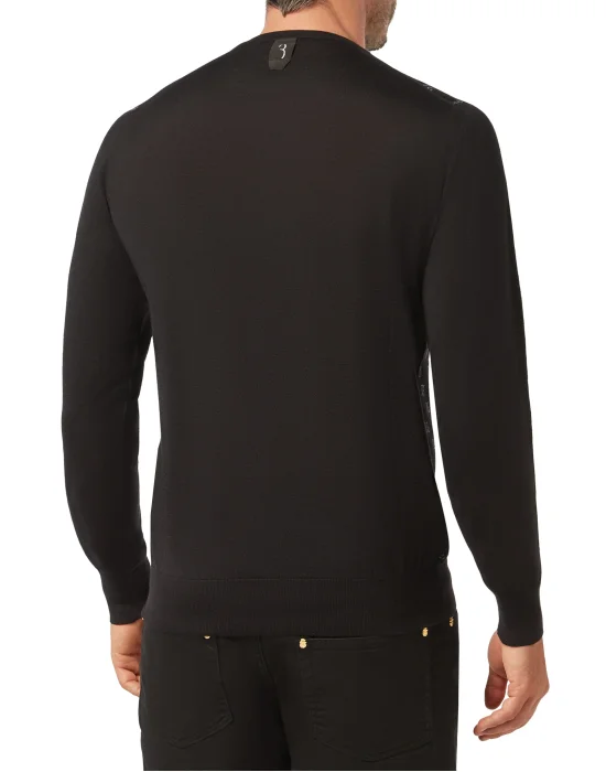 Pullover Round Neck LS Double B