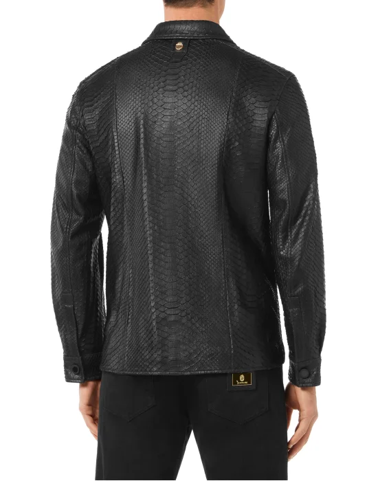 Python Leather Shirts Luxury