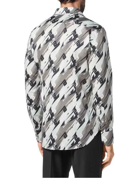 Shirt Silver Cut LS/Milano Cars Racing