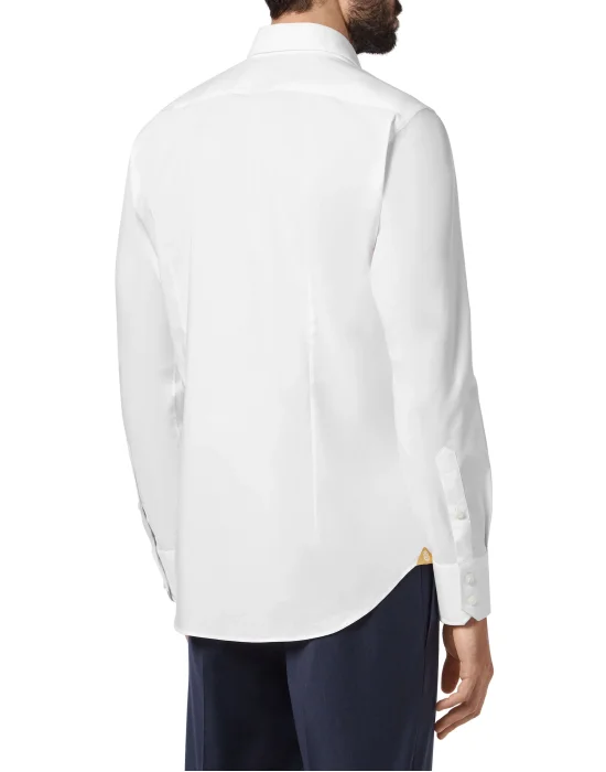 Shirt Silver Cut LS/Milano Crest