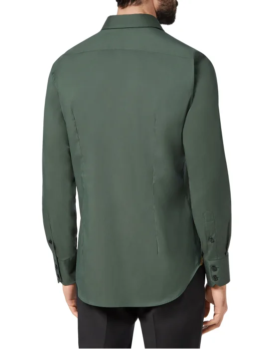 Shirt Silver Cut LS/Milano Crest