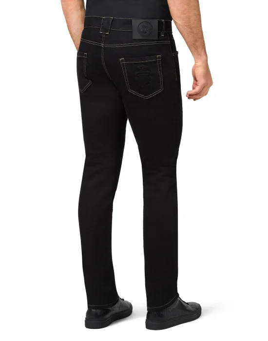 Denim Super Straight Cut Embroidery Double B