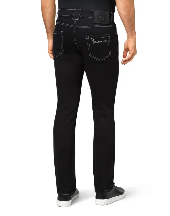 Denim Super Straight Cut Embroidery Istitutional