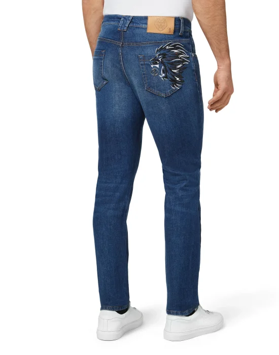 Denim Super Straight Cut Embroidery Istitutional