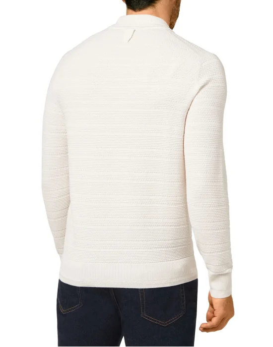 Merino wool Pullover zip mock Istitutional