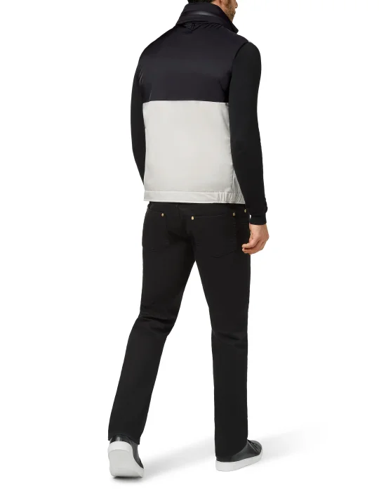 Color Block  Short Vest Istitutional