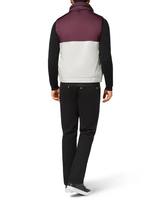 Color Block  Short Vest Istitutional